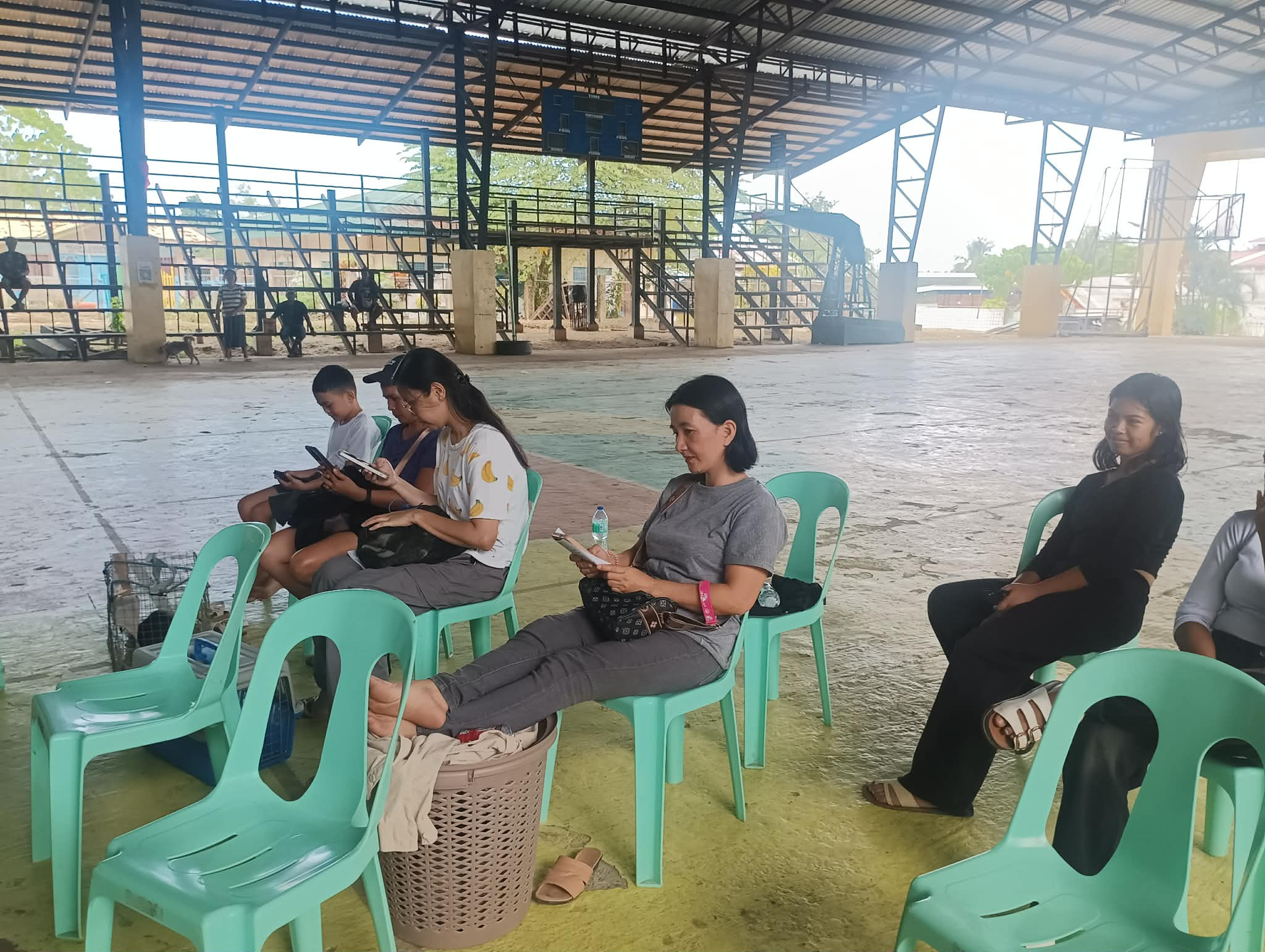 Salle d'attente pour la stérilisation en déplacement