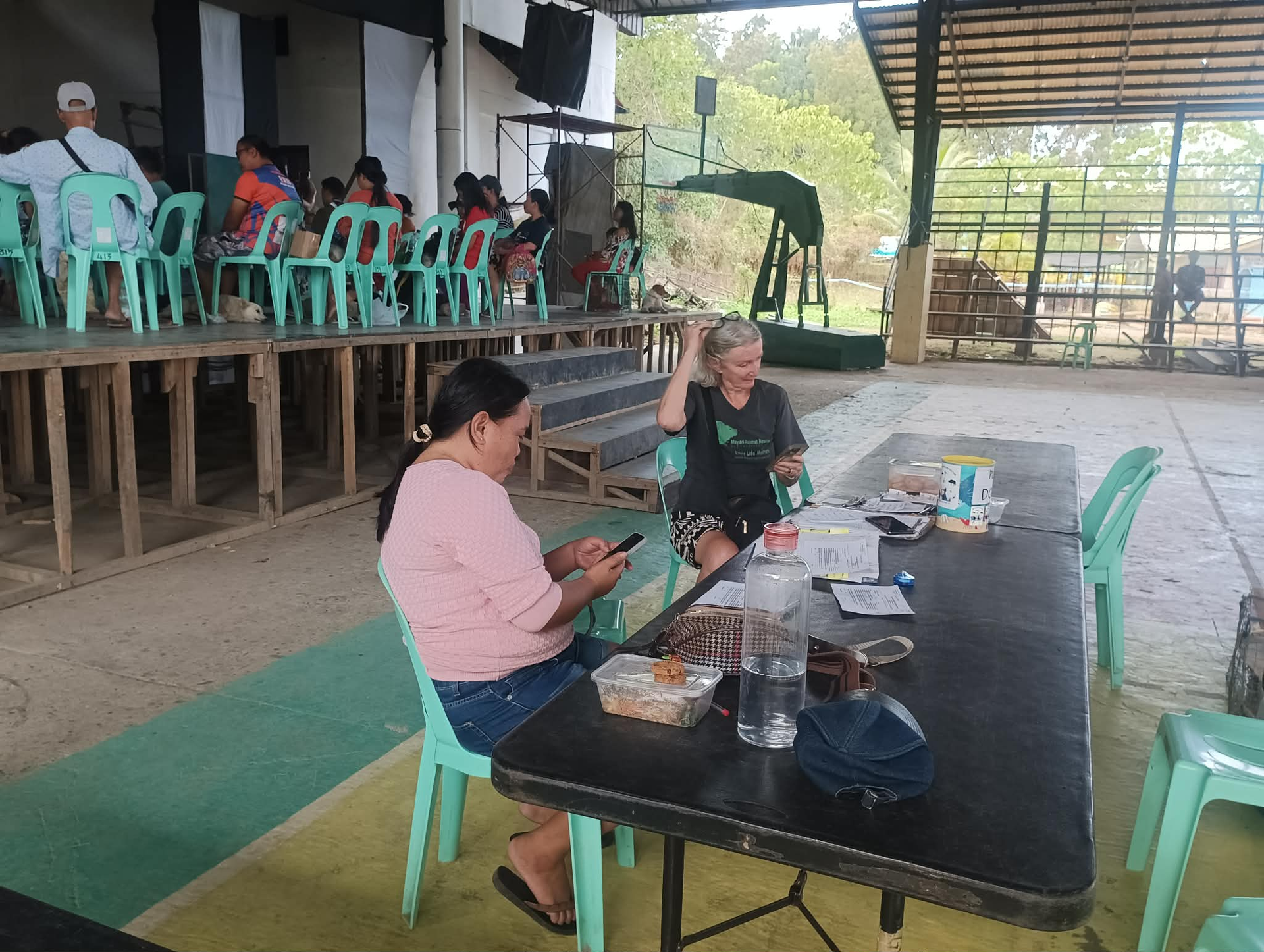 Salle d'attente pour la stérilisation en déplacement